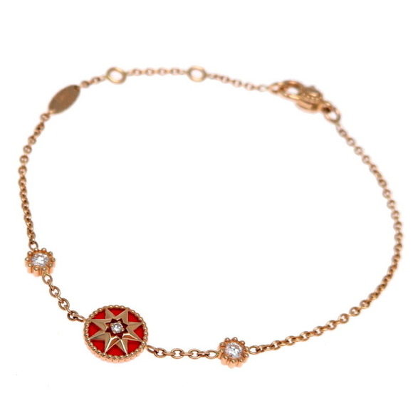 DIOR Rose Gold Diamond Charm Bracelet - Picture 1 of 8